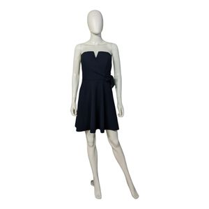 Jun and Ivy Strapless Dress Navy Blue M
